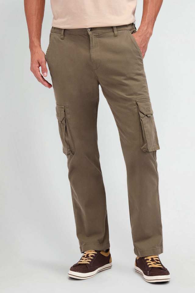 Solid-Blended-Fabric-Slim-Fit-Men-s-Casual-Trousers