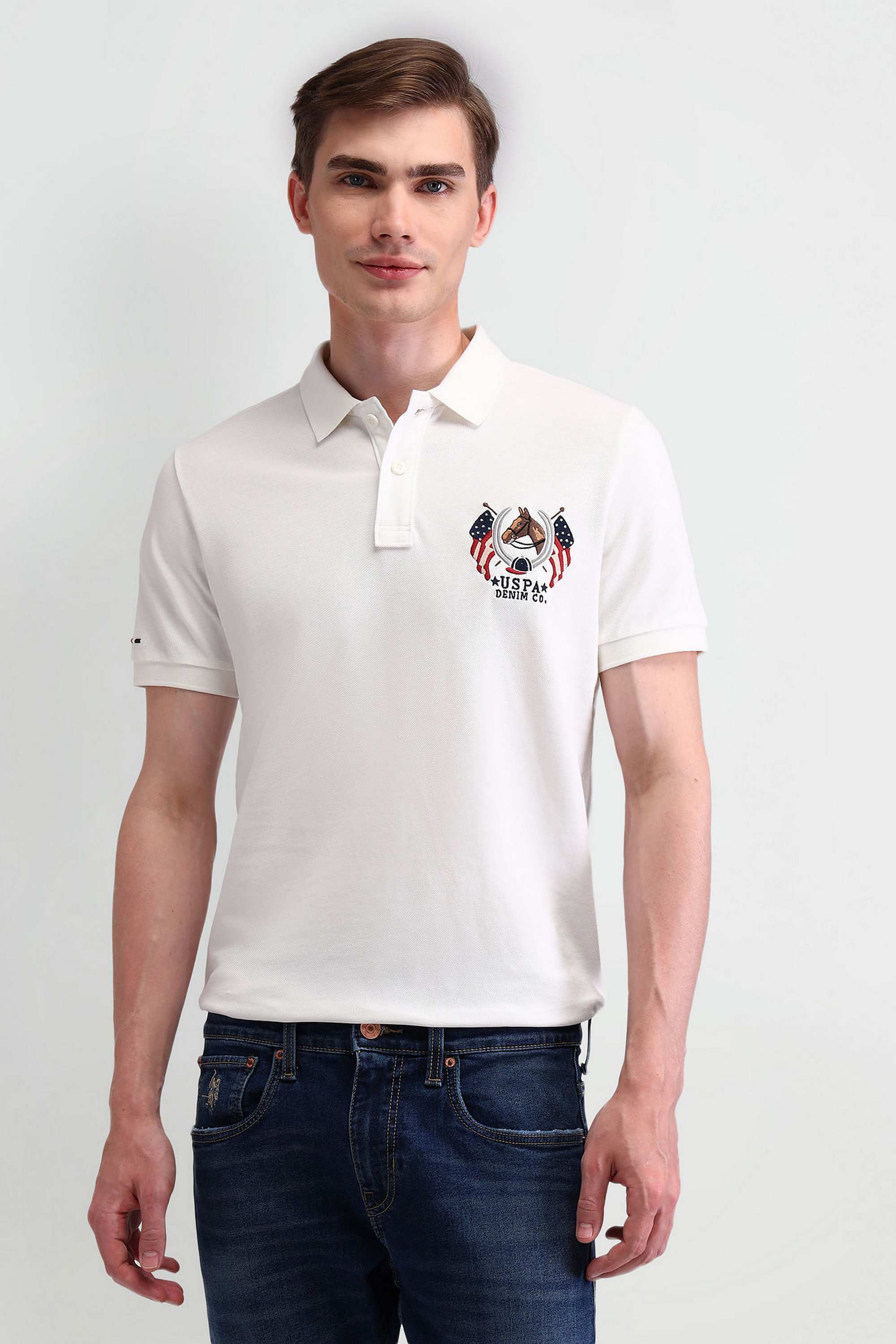 Solid-Cotton-Slim-Fit-Men-Polo-T-Shirt