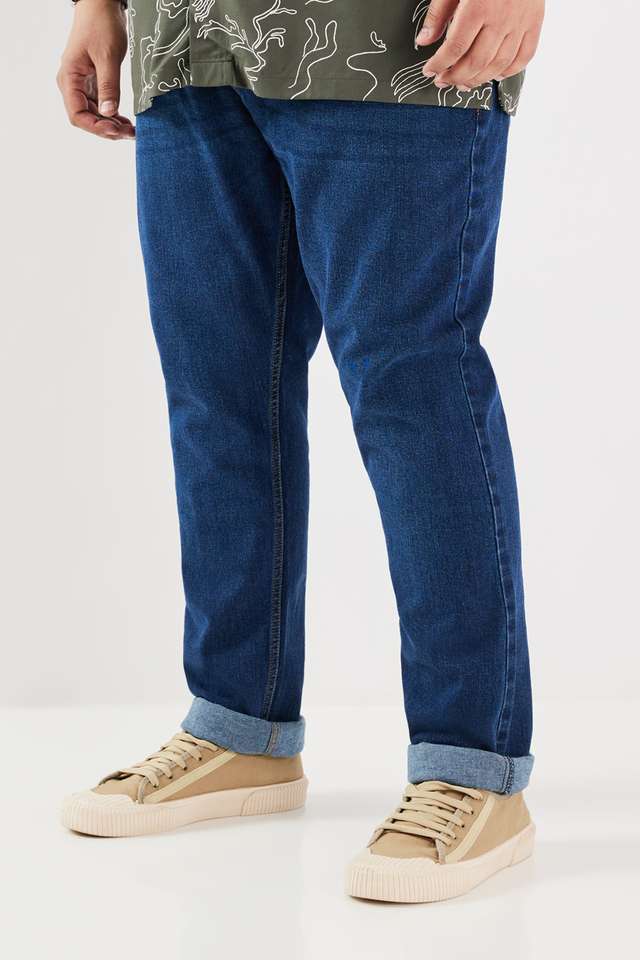 Plus-Size-Blended-Fabric-Slim-Fit-Men-s-Jeans