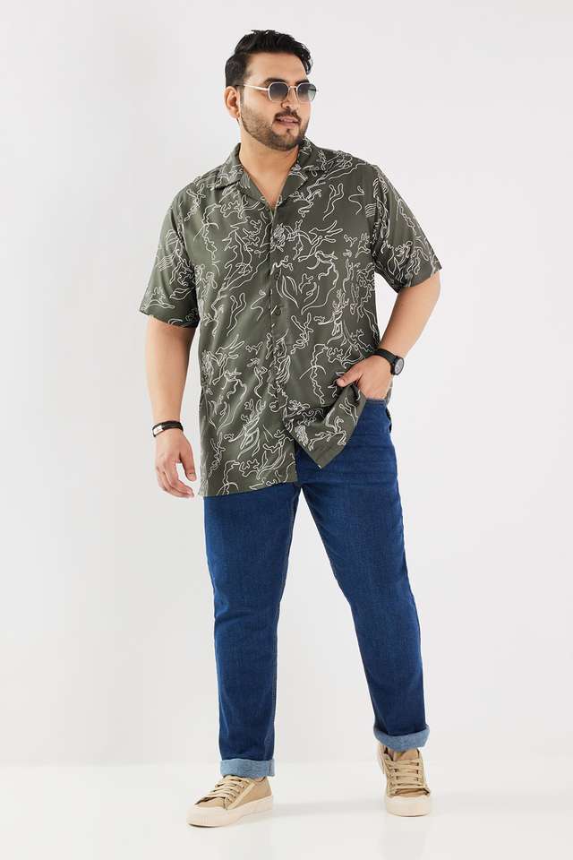 Plus-Size-Blended-Fabric-Slim-Fit-Men-s-Jeans