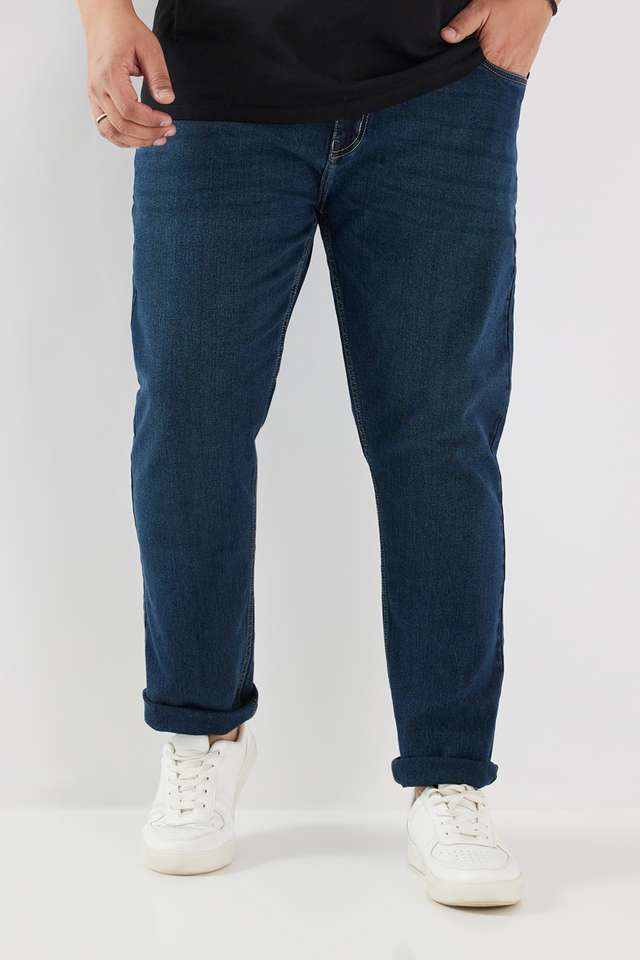 Plus-Size-Blended-Fabric-Slim-Fit-Men-s-Jeans