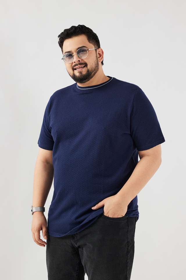 Solid-Cotton-Regular-Fit-Men-T-Shirt