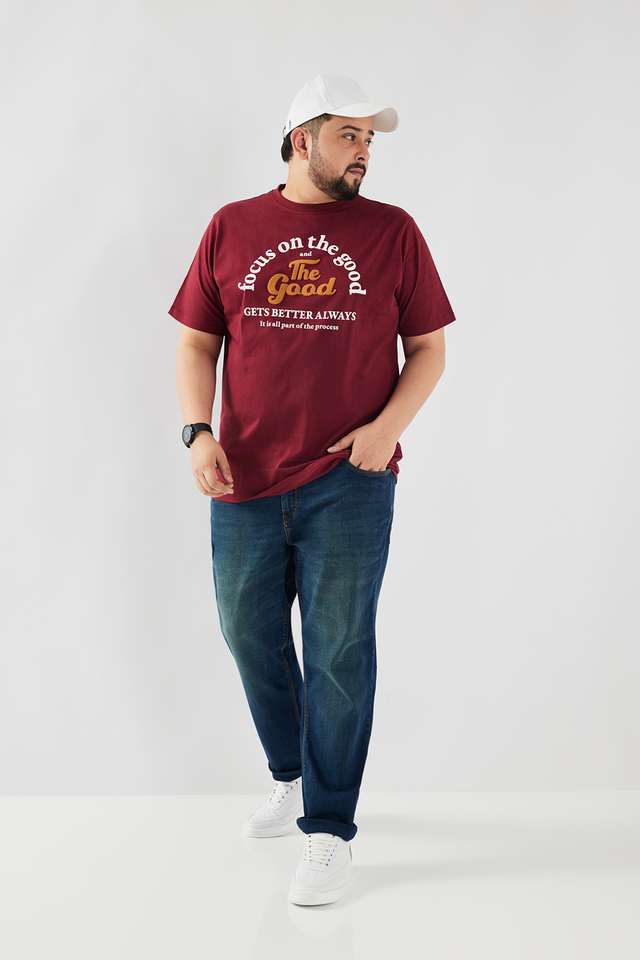 Plus-Size-Printed-Cotton-Round-Neck-Men-s-T-Shirt