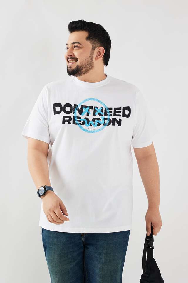 Plus-Size-Typographic-Cotton-Round-Neck-Men-s-T-Shirt