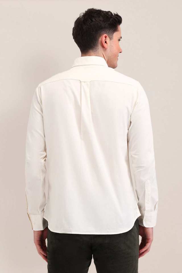 Solid-Cotton-Regular-Fit-Men-s-Casual-Shirt