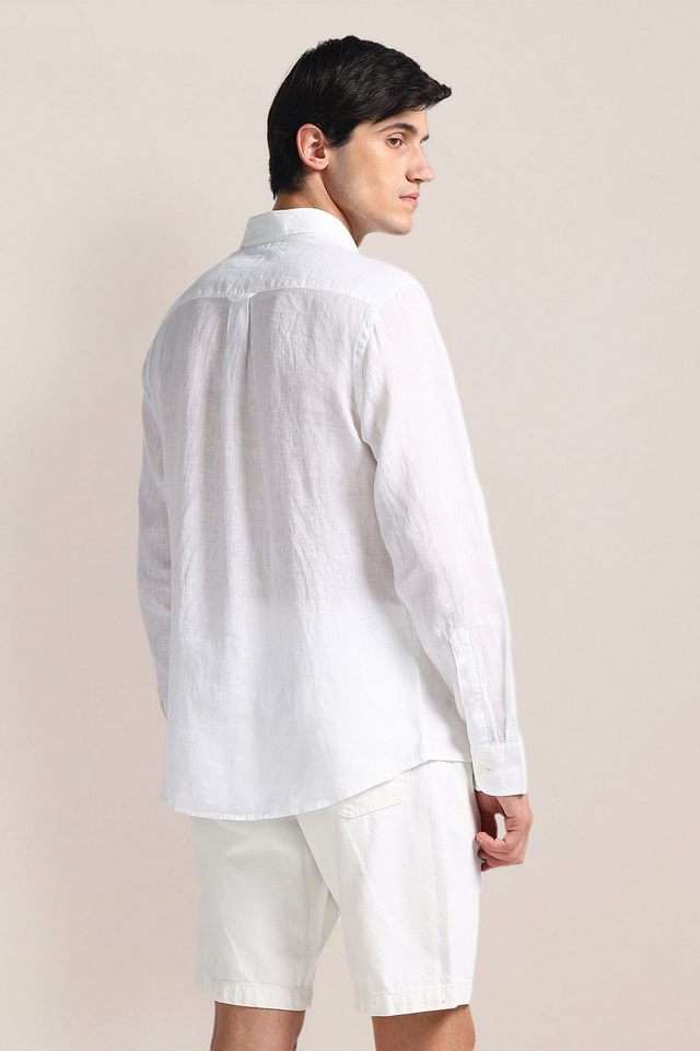 Solid-Blended-Fabric-Regular-Fit-Men-s-Casual-Shirt