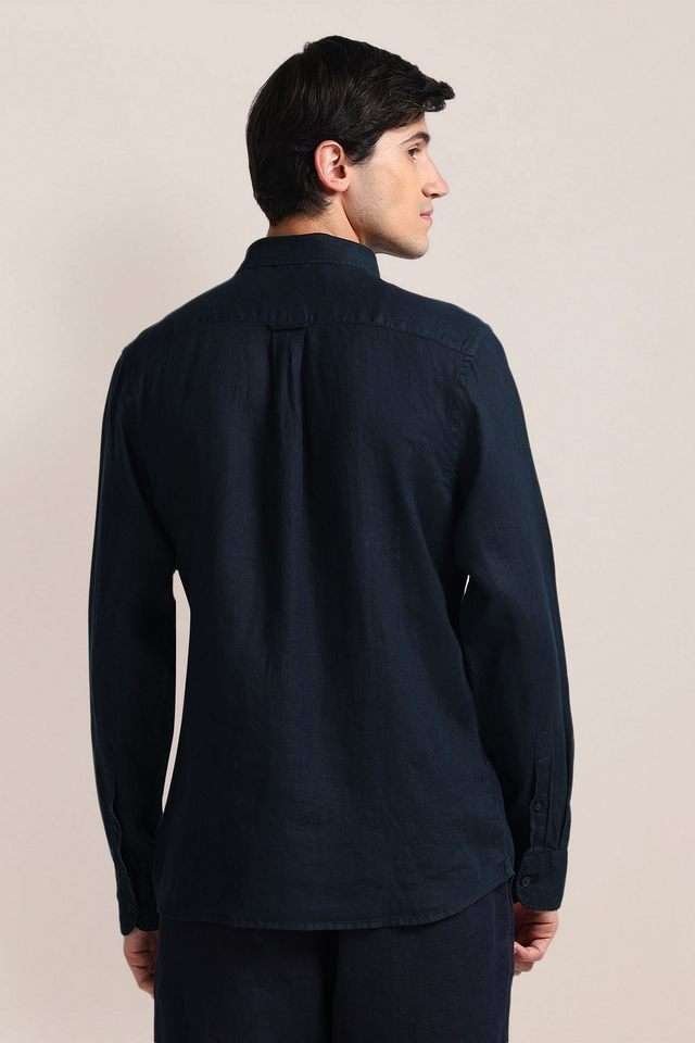 Solid-Blended-Fabric-Super-Slim-Fit-Men-s-Casual-Wear-Shirt