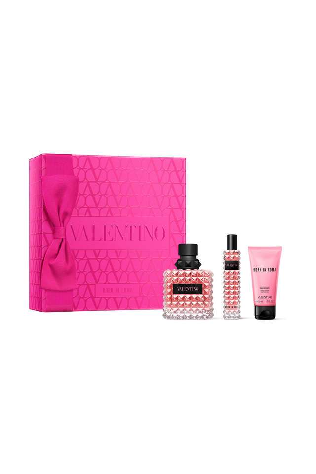 Born-In-Roma-Donna-Gift-Set-for-Women-(EDP-100-ml-+-15-ml--Travel-Size-+-Body-Lotion-50-ml)-