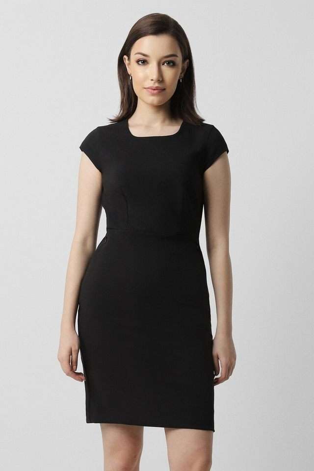 van heusen Solid Polyester Women Dress-picture-30