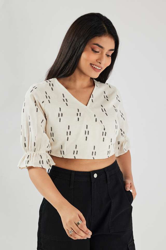 intune Printed Cotton Round Neck Women's Top-picture-27