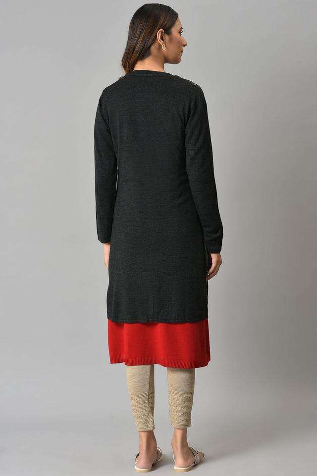 Floral-Acrylic-Women-s-Casual-Wear-Cardigan