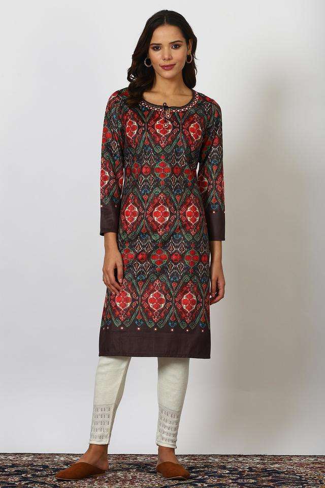 Printed-Polyester-Women-s-Casual-Wear-Kurta