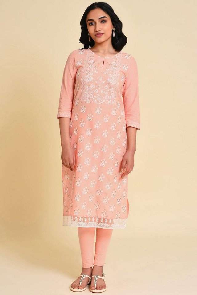 Printed-Cotton-Scoop-Neck-Women-s-Kurta