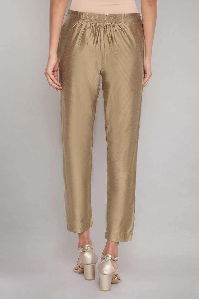 Solid-Cotton-Blend-Women-Pants