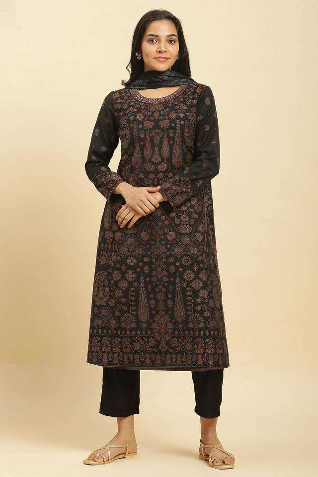 Printed-Polyester-Women-s-Kurta-Set