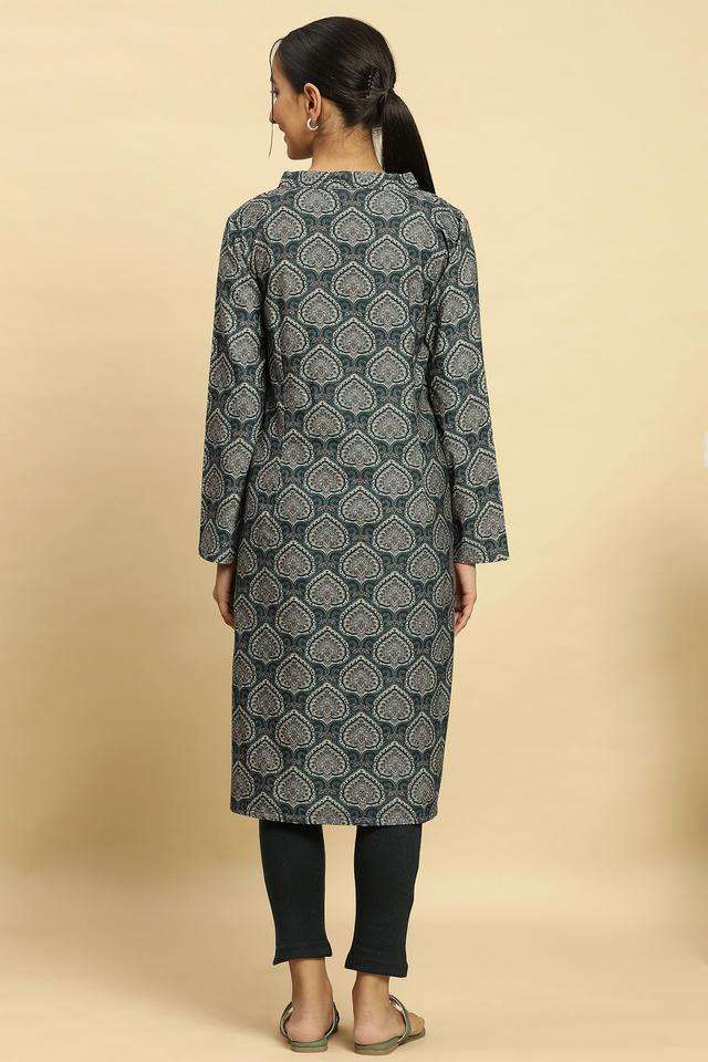 Printed-Polyester-Women-s-Festive-Wear-Kurta
