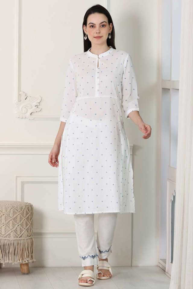 Geometric-Print-Cotton-Women-s-Kurta