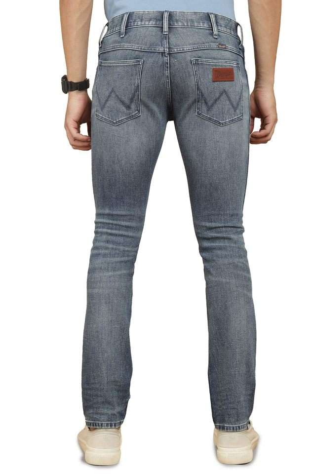 Light-Wash-Blended-Fabric-Slim-Fit-Men-s-Jeans