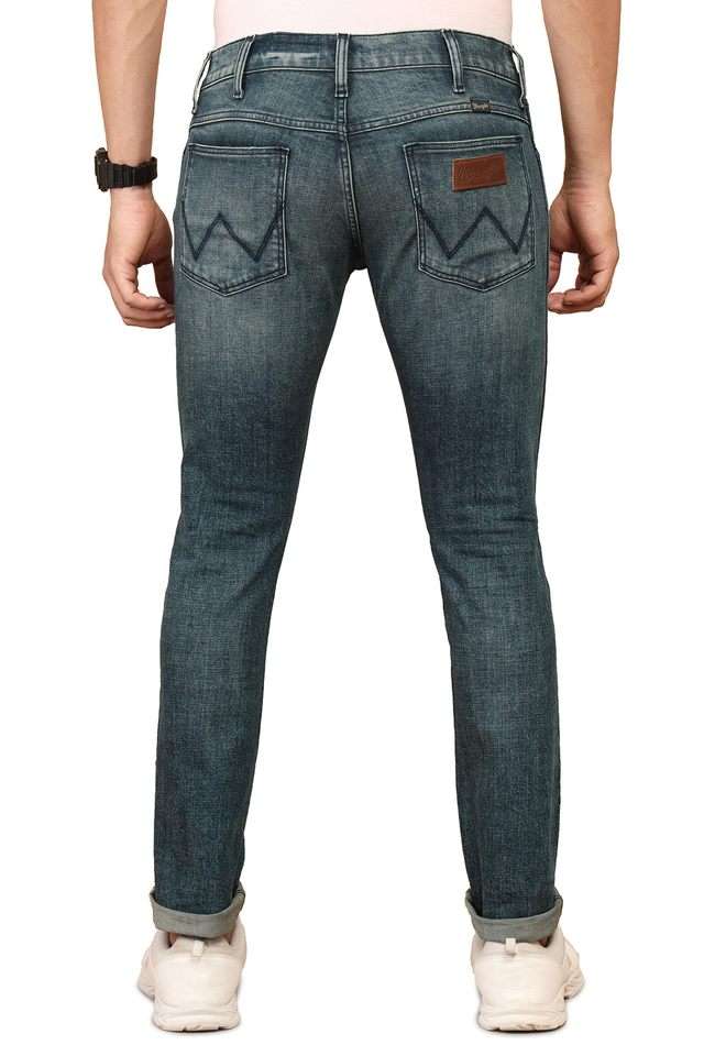 Light-Wash-Blended-Fabric-Slim-Fit-Men-s-Jeans