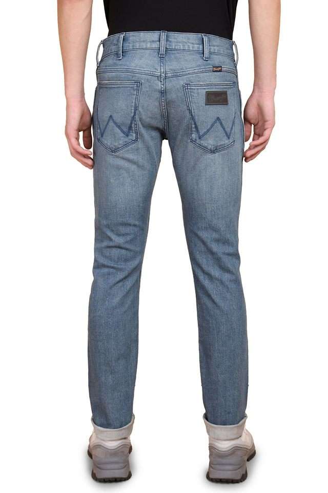 Light-Wash-Blended-Fabric-Slim-Fit-Men-s-Jeans