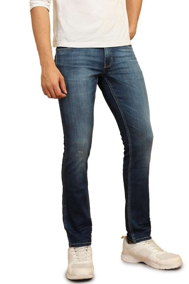 Light-Wash-Blended-Fabric-Slim-Fit-Men-s-Jeans