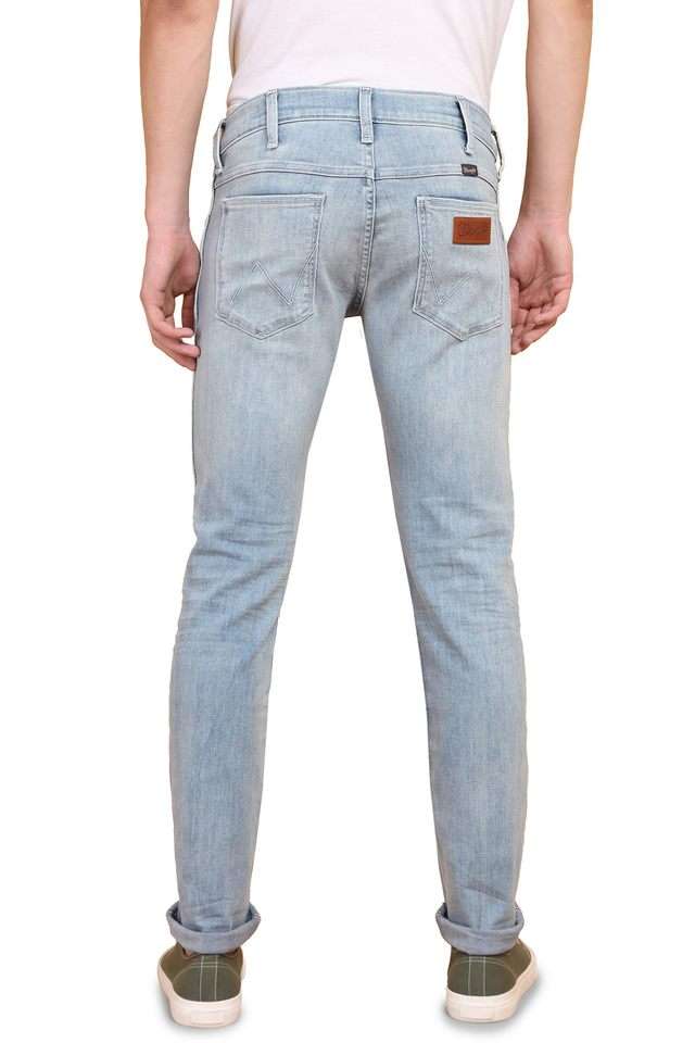 Light-Wash-Blended-Fabric-Slim-Fit-Men-s-Jeans