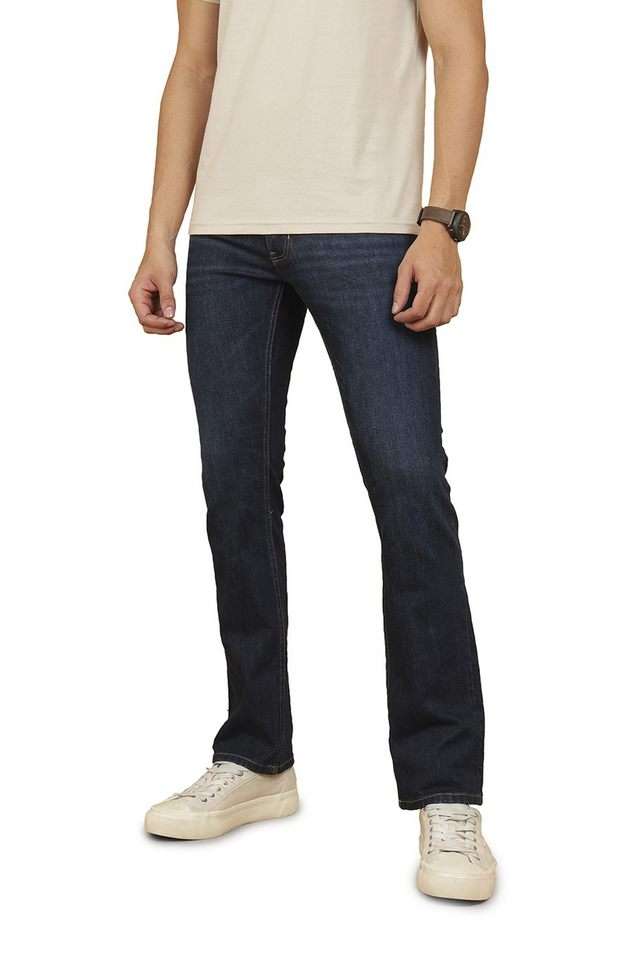 Light-Wash-Blended-Fabric-Straight-Fit-Men-s-Jeans