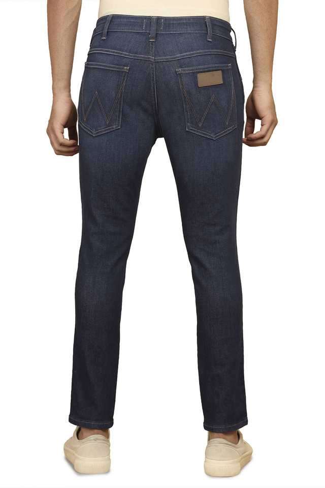 Light-Wash-Polyester-Slim-Fit-Men-s-Jeans