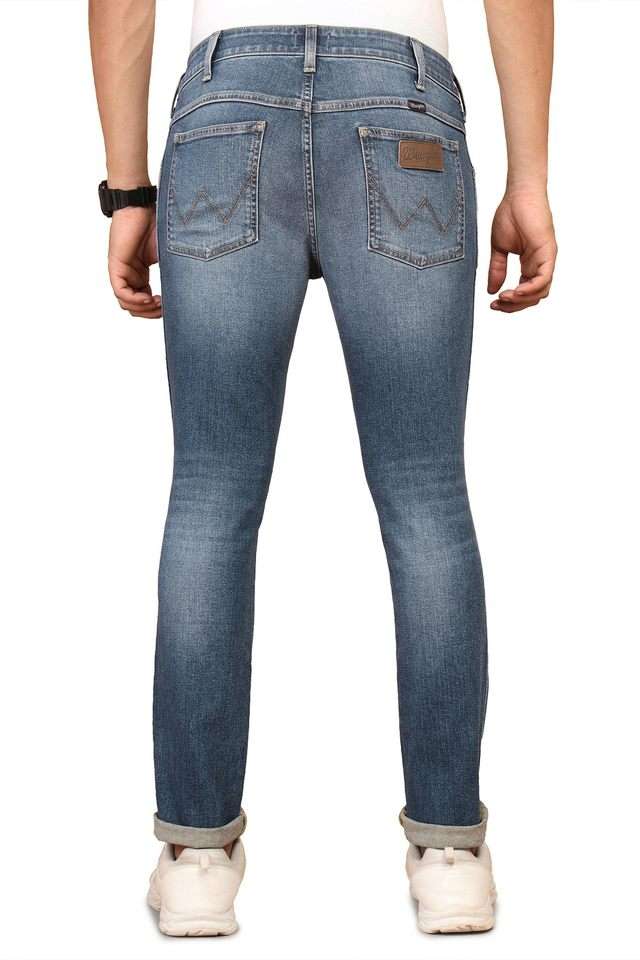 Light-Wash-Blended-Fabric-Slim-Fit-Men-s-Jeans