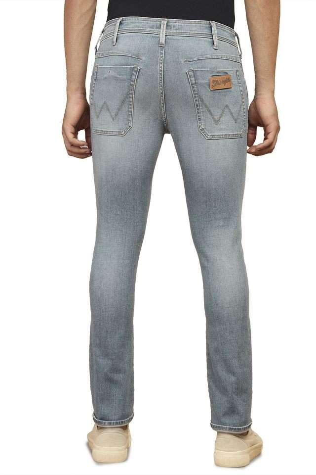 Light-Wash-Blended-Fabric-Skinny-Fit-Men-s-Jeans