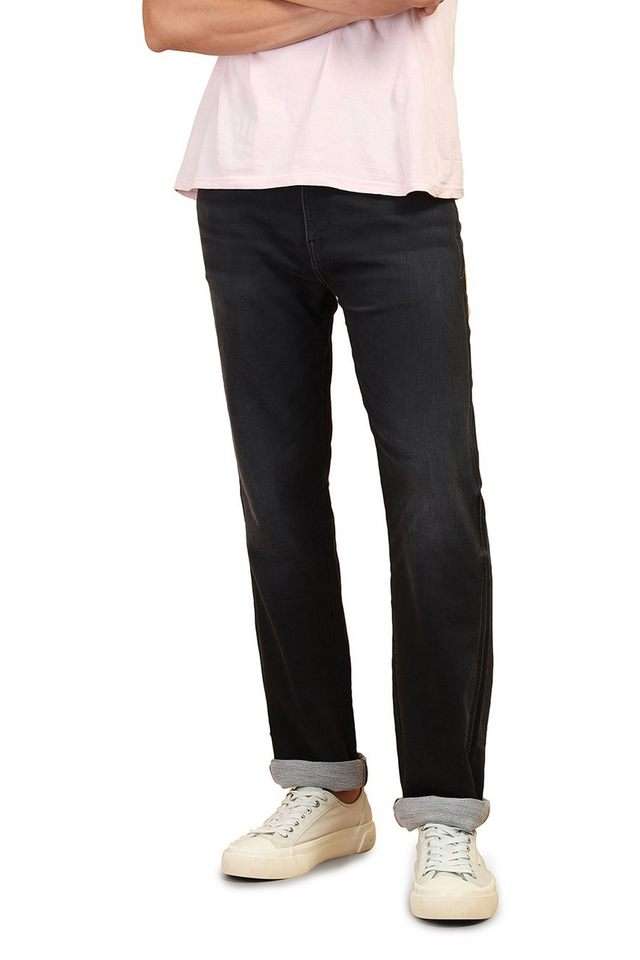 Light-Wash-Blended-Fabric-Straight-Fit-Men-s-Jeans