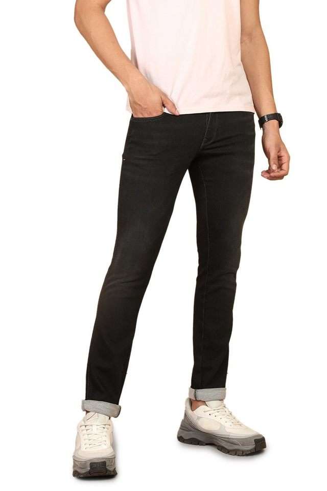 Light-Wash-Blended-Fabric-Slim-Fit-Men-s-Jeans