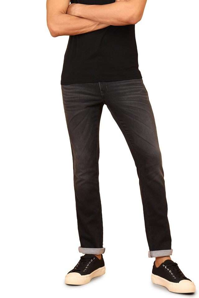 Light-Wash-Blended-Fabric-Slim-Fit-Men-s-Jeans
