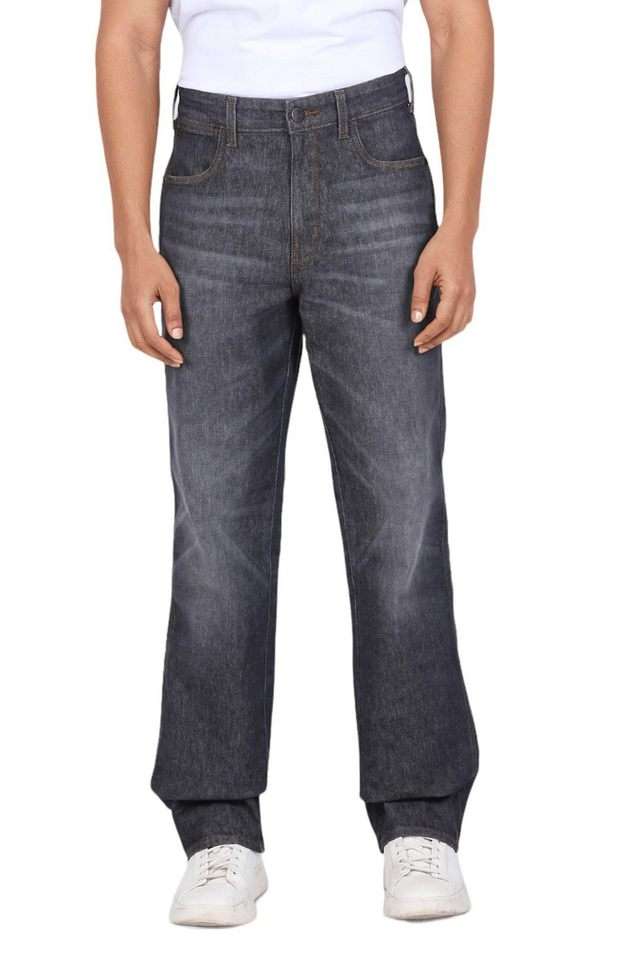 Light-Wash-Blended-Fabric-Regular-Fit-Men-s-Jeans