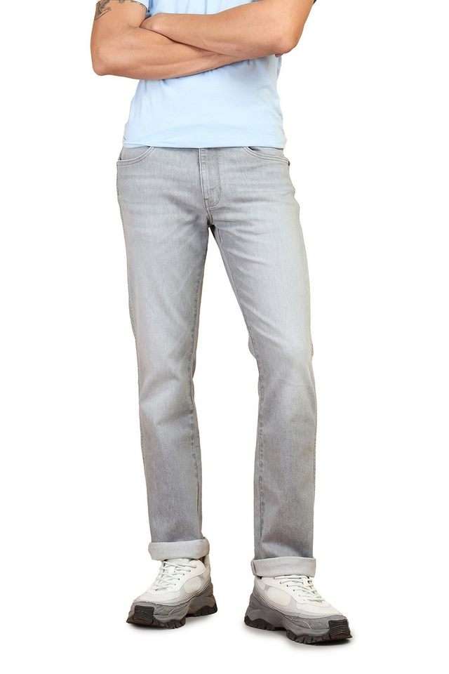 Light-Wash-Blended-Fabric-Regular-Fit-Men-s-Jeans