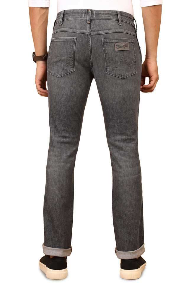 Light-Wash-Polyester-Straight-Fit-Men-s-Jeans