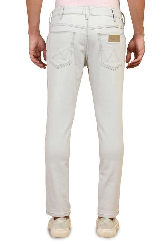 Light-Wash-Polyester-Slim-Fit-Men-s-Jeans