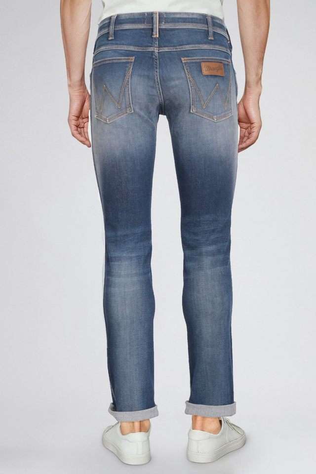 Light-Wash-Blended-Fabric-Slim-Fit-Men-s-Jeans