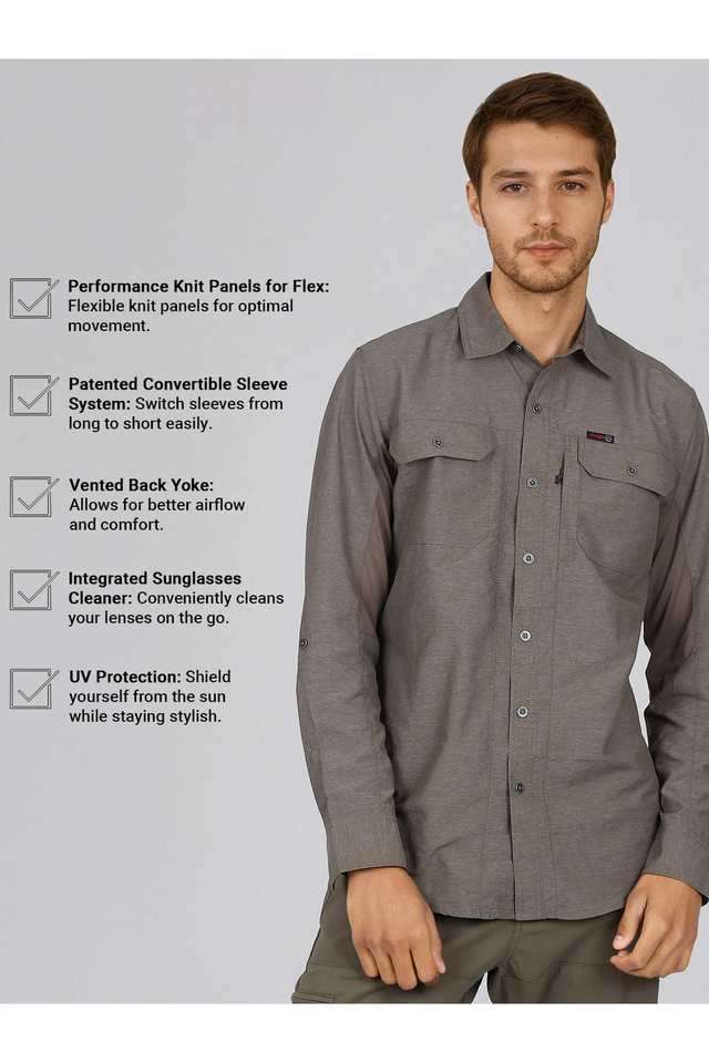 Solid-Nylon-Regular-Fit-Men-s-Casual-Wear-Shirt