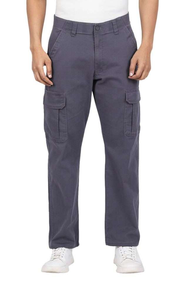 Checks-Blended-Fabric-Regular-Fit-Men-s-Casual-Wear-Trousers