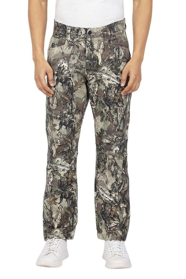 Checks-Blended-Fabric-Straight-Fit-Men-s-Casual-Wear-Trousers