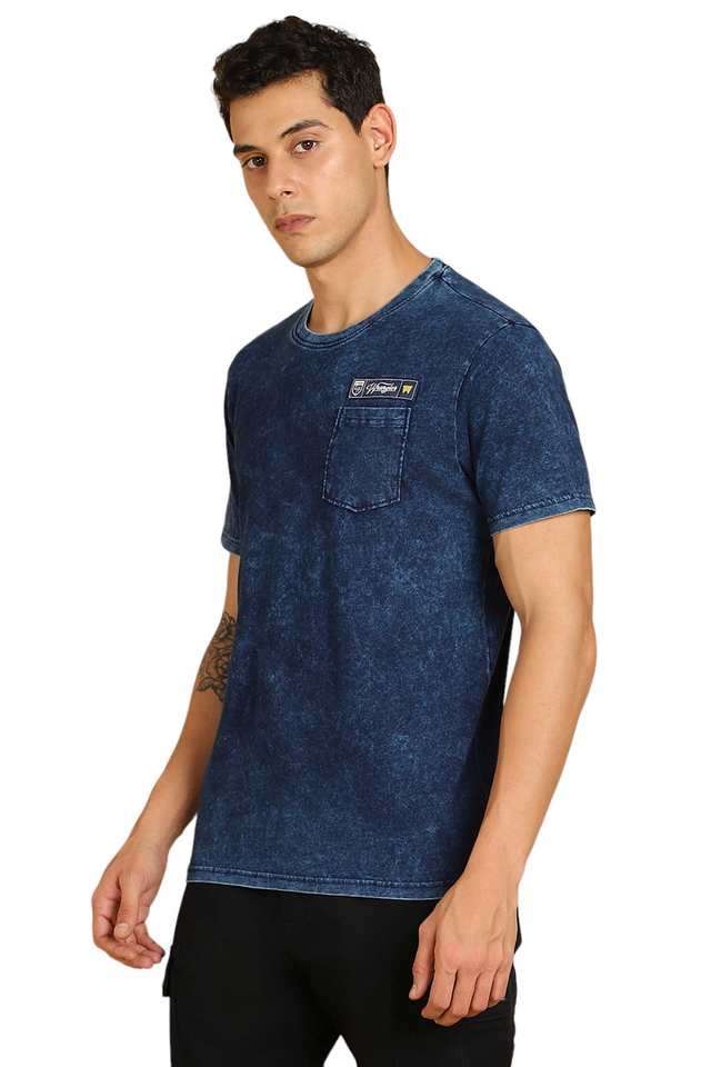 Solid-Cotton-Round-Neck-Men-s-T-Shirt