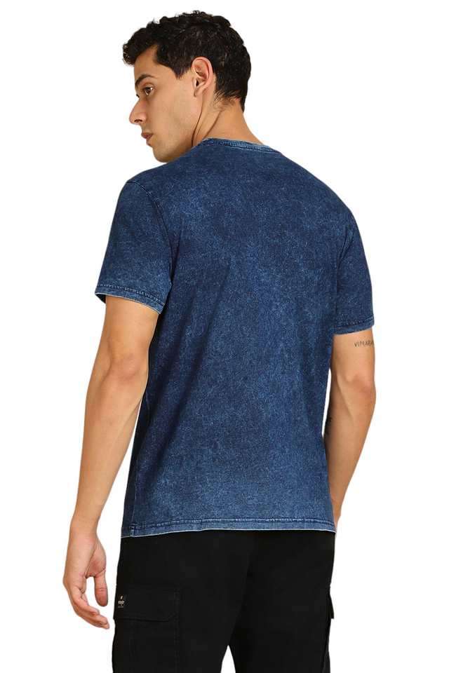 Solid-Cotton-Round-Neck-Men-s-T-Shirt