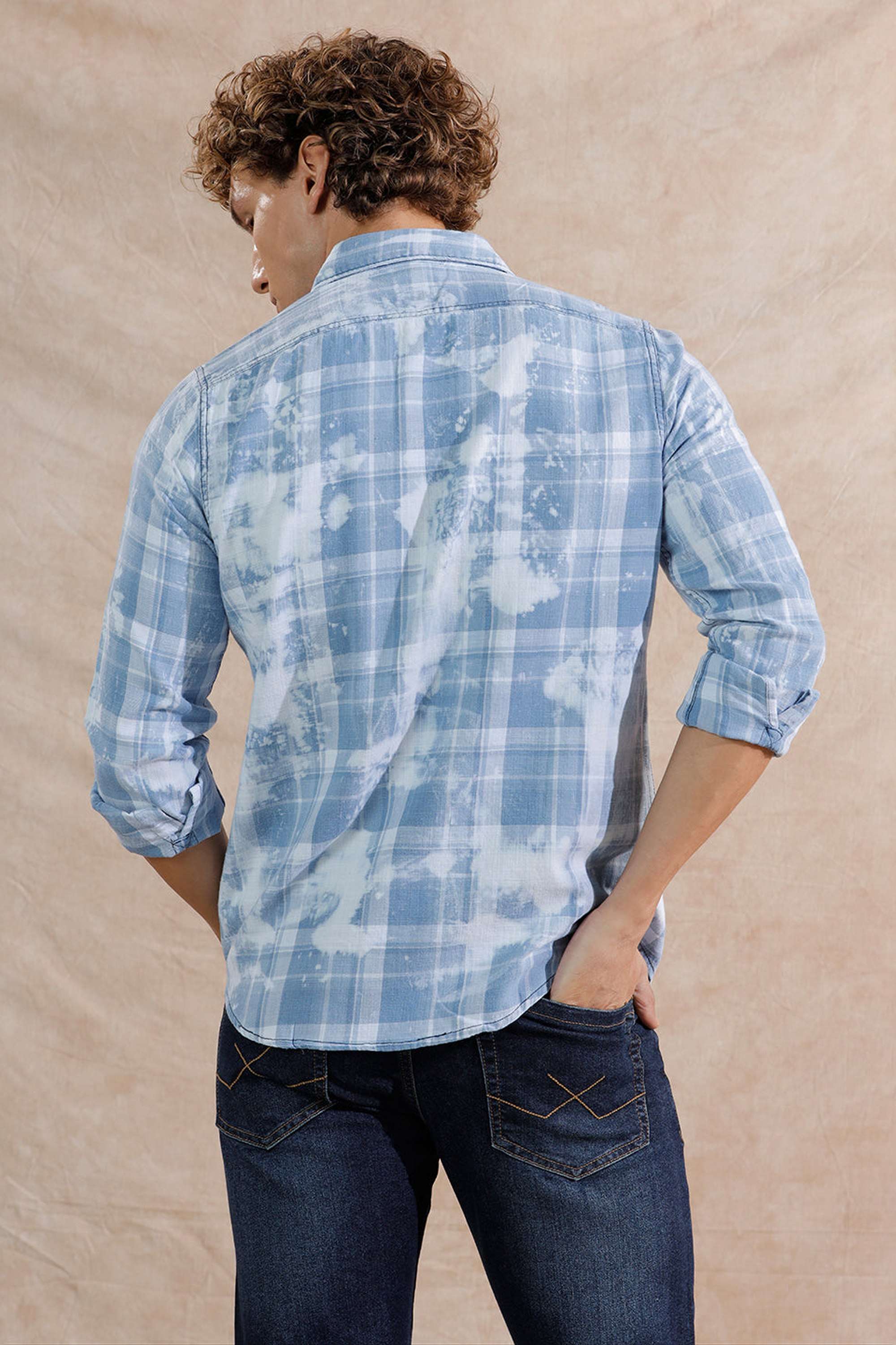 Tie-&-Dye-Twill-Slim-Fit-Men-s-Shirt