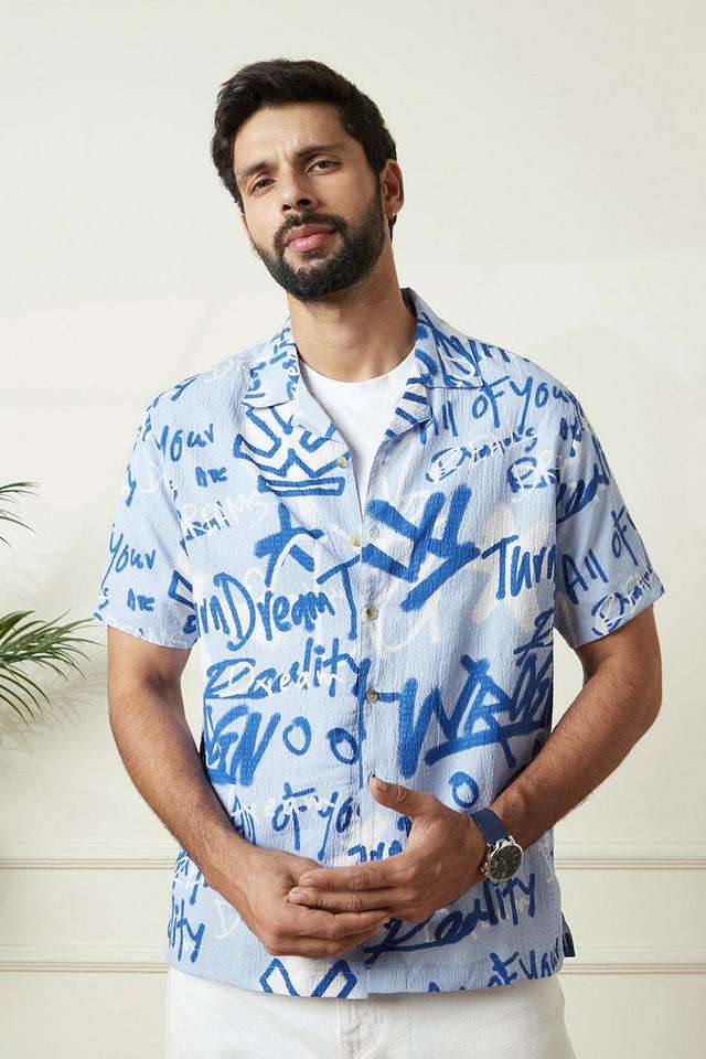 Printed-Cotton-Slim-Fit-Men-Casual-Wear-Shirt