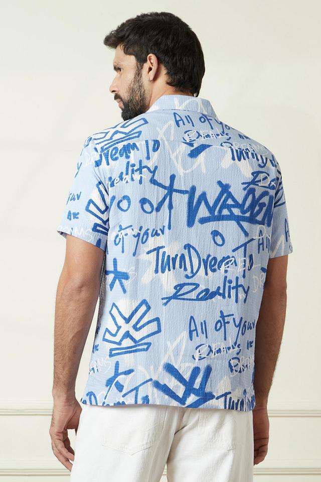 Printed-Cotton-Slim-Fit-Men-Casual-Wear-Shirt