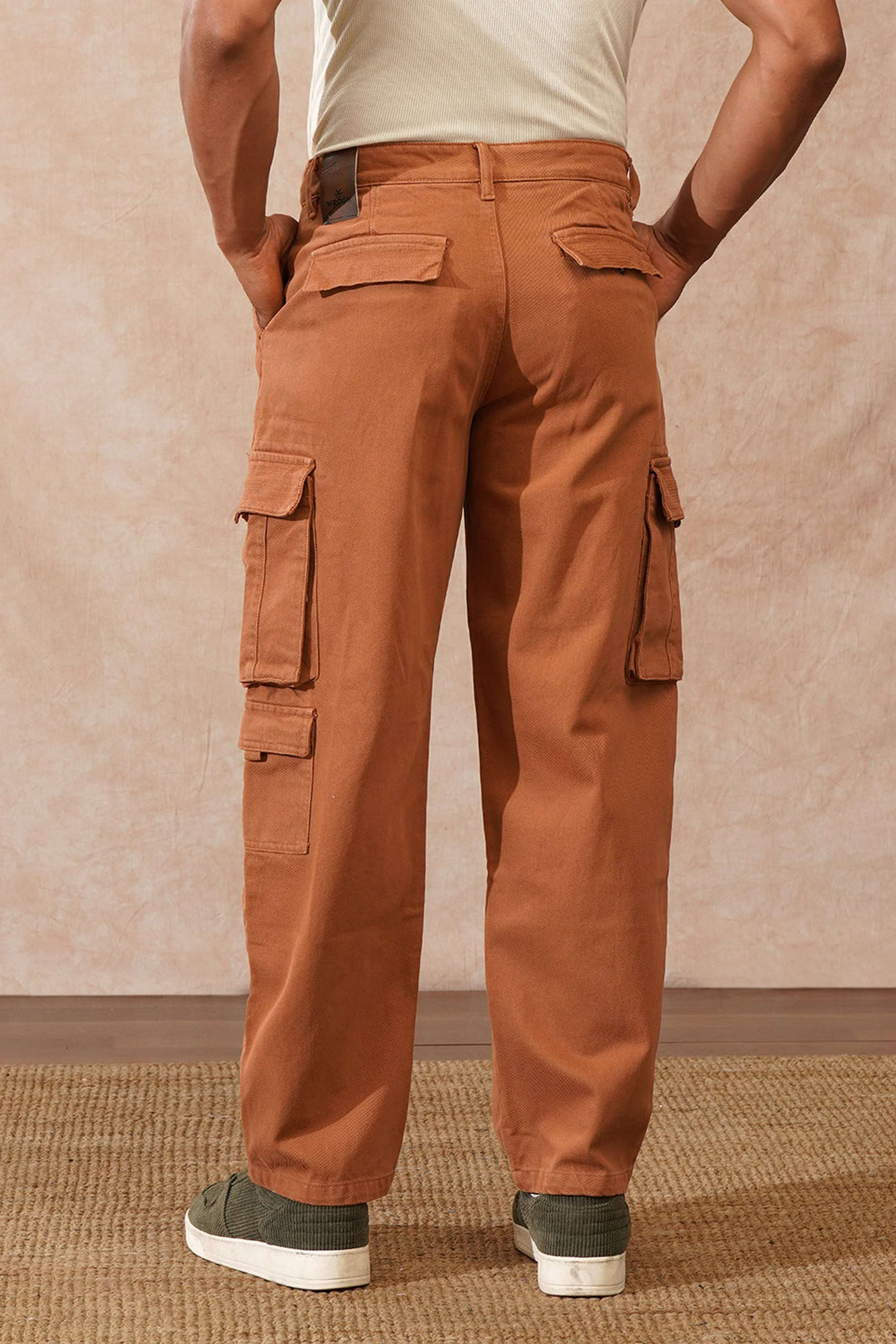 Solid-Twill-Relaxed-Fit-Men-s-Cargos