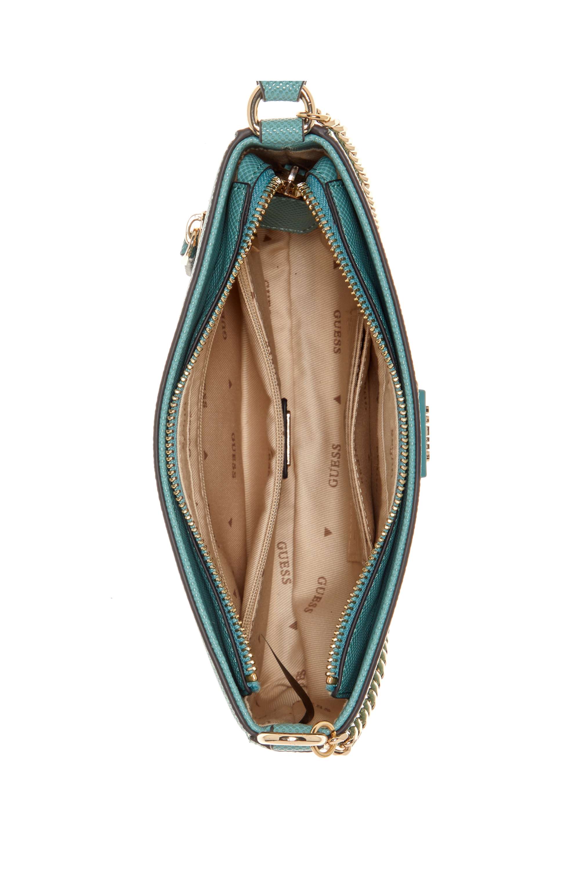 Buy GUESS blue Zipper Closure PU Women's Noelle Mini Top Zip