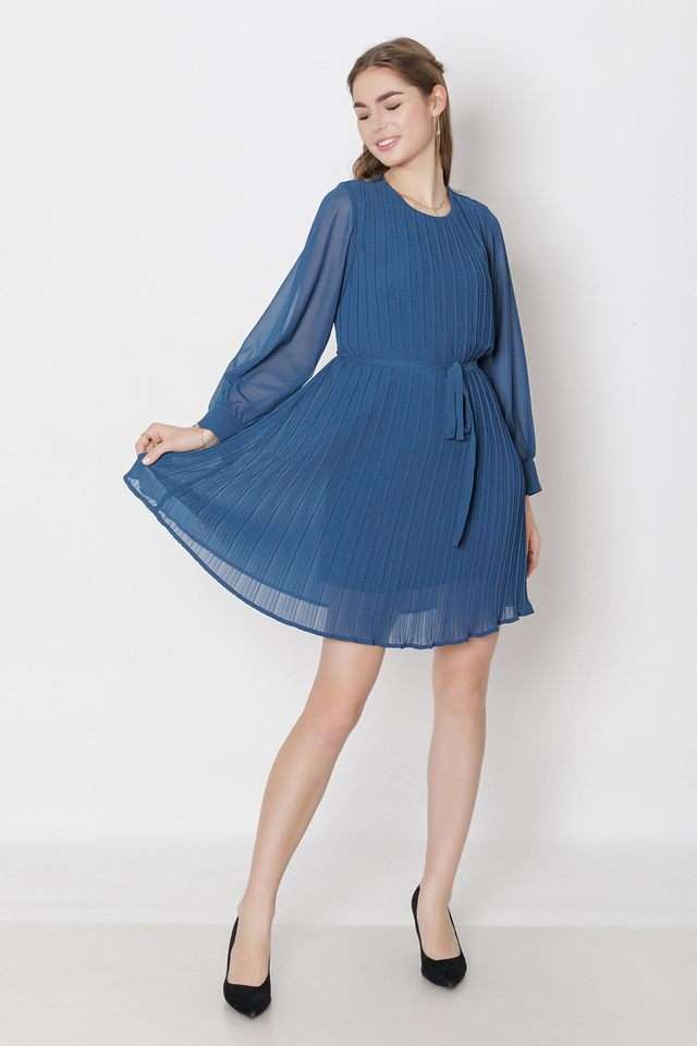 zink london Solid Round Neck Polyester Women Dress-picture-18