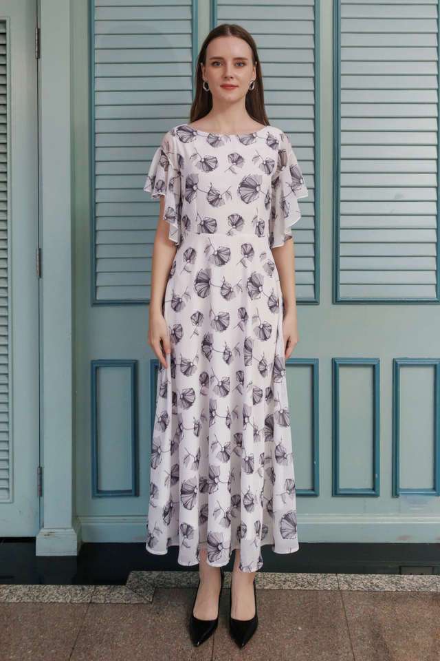 zink london Floral Round Neck Polyester Women Dress-picture-24